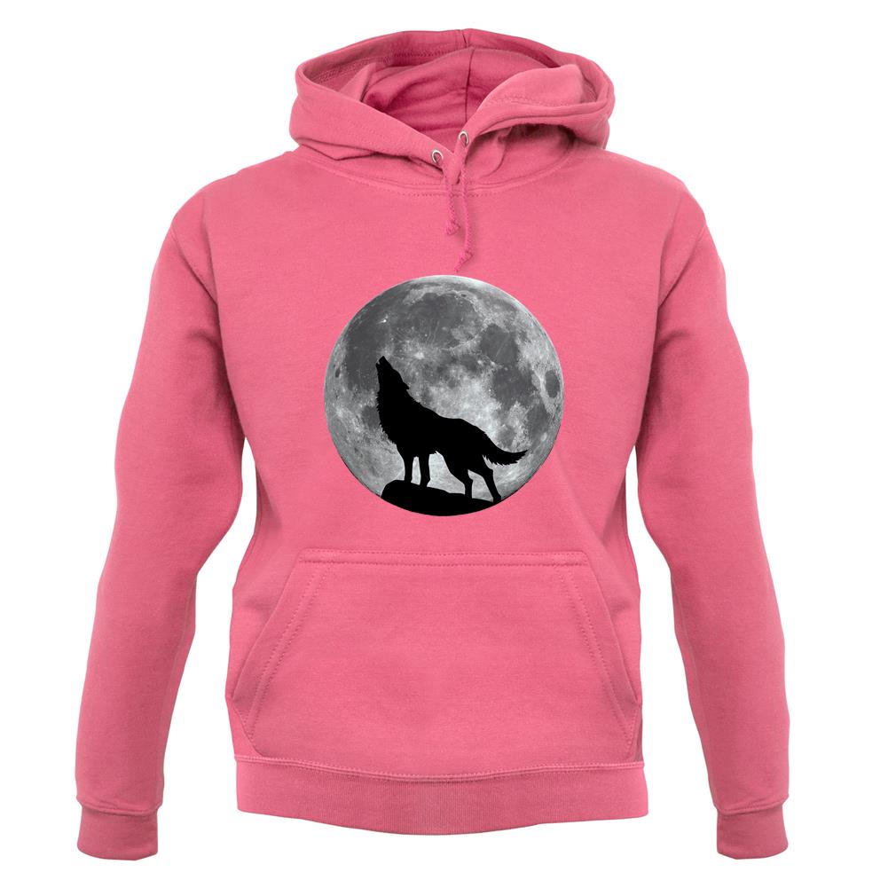 Dressdown Wolf Moon Silhouette Unisex Hoodie Dressdown Wolf Moon Silhouette Unisex Hoodie