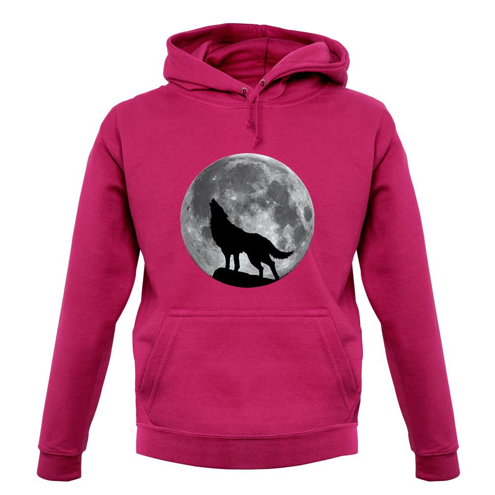 Dressdown Wolf Moon Silhouette Unisex Hoodie Dressdown Wolf Moon Silhouette Unisex Hoodie