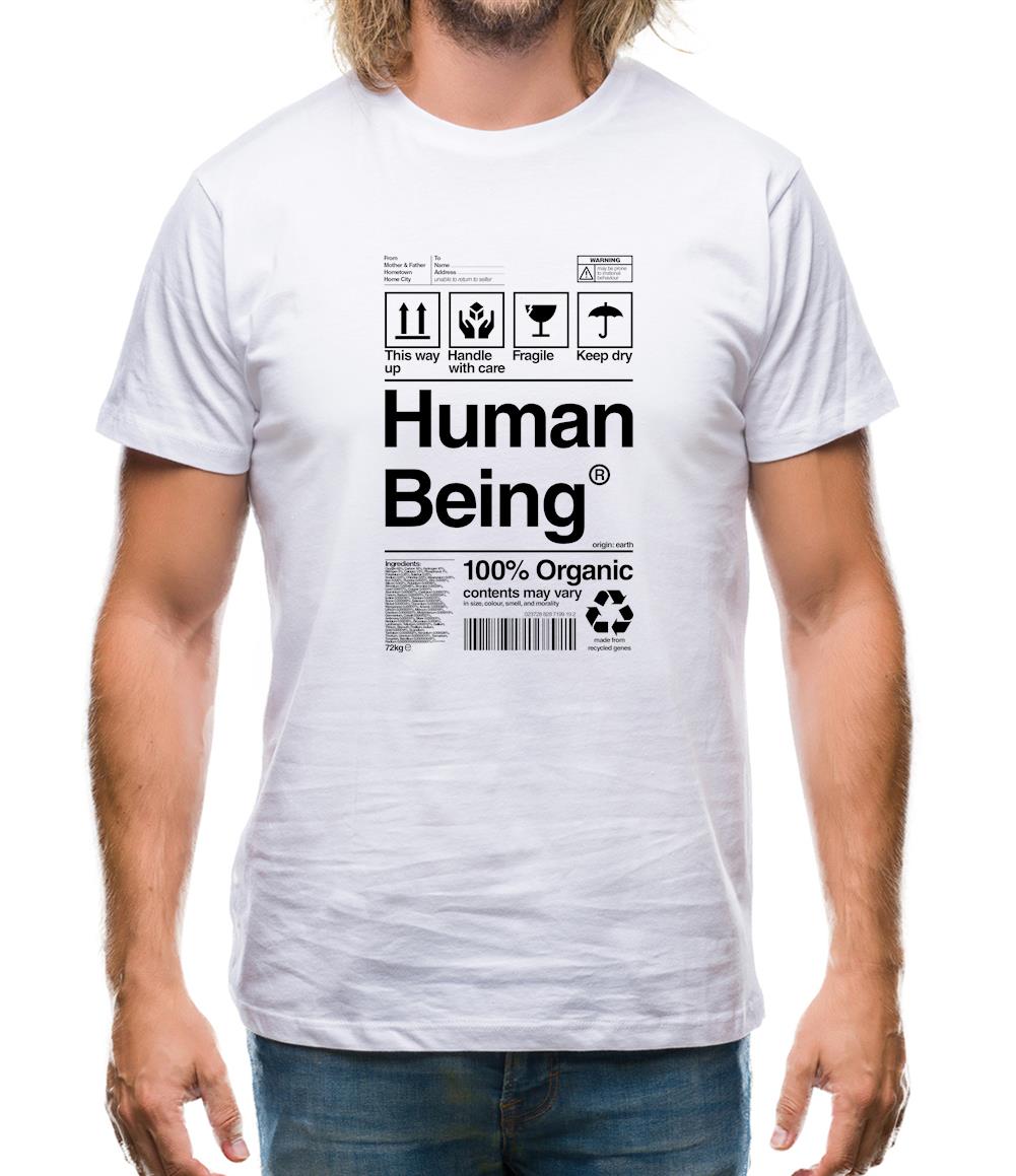 100% Organic Human Being Mens T-Shirt 100% Organic Human Being Mens T-Shirt