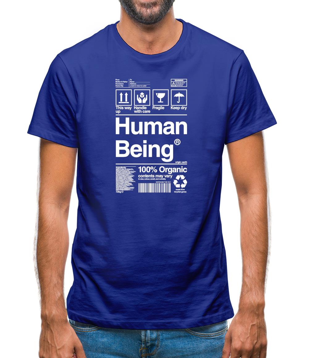 100% Organic Human Being Mens T-Shirt 100% Organic Human Being Mens T-Shirt