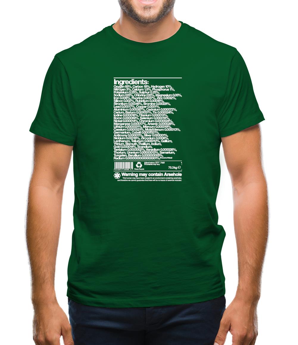 May Contain Arsehole Mens T-Shirt May Contain Arsehole Mens T-Shirt