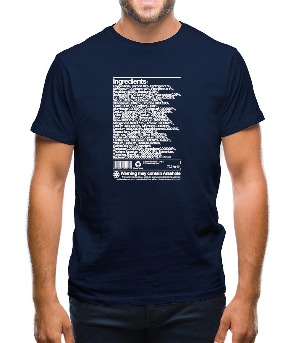 May Contain Arsehole Mens T-Shirt May Contain Arsehole Mens T-Shirt
