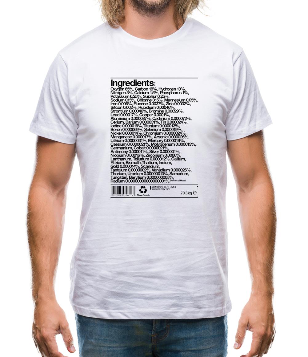 Human Ingredients Mens T-Shirt Human Ingredients Mens T-Shirt