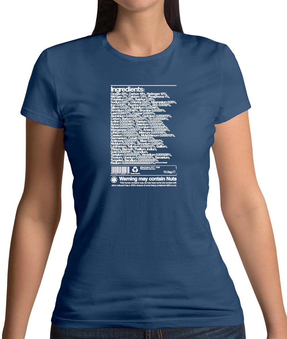 May Contain Nuts Womens T-Shirt May Contain Nuts Womens T-Shirt