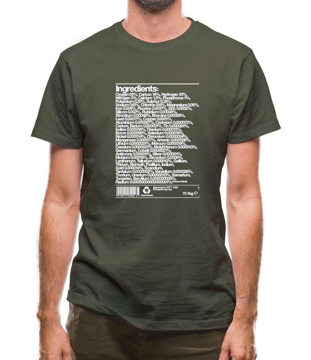 Human Ingredients Mens T-Shirt Human Ingredients Mens T-Shirt