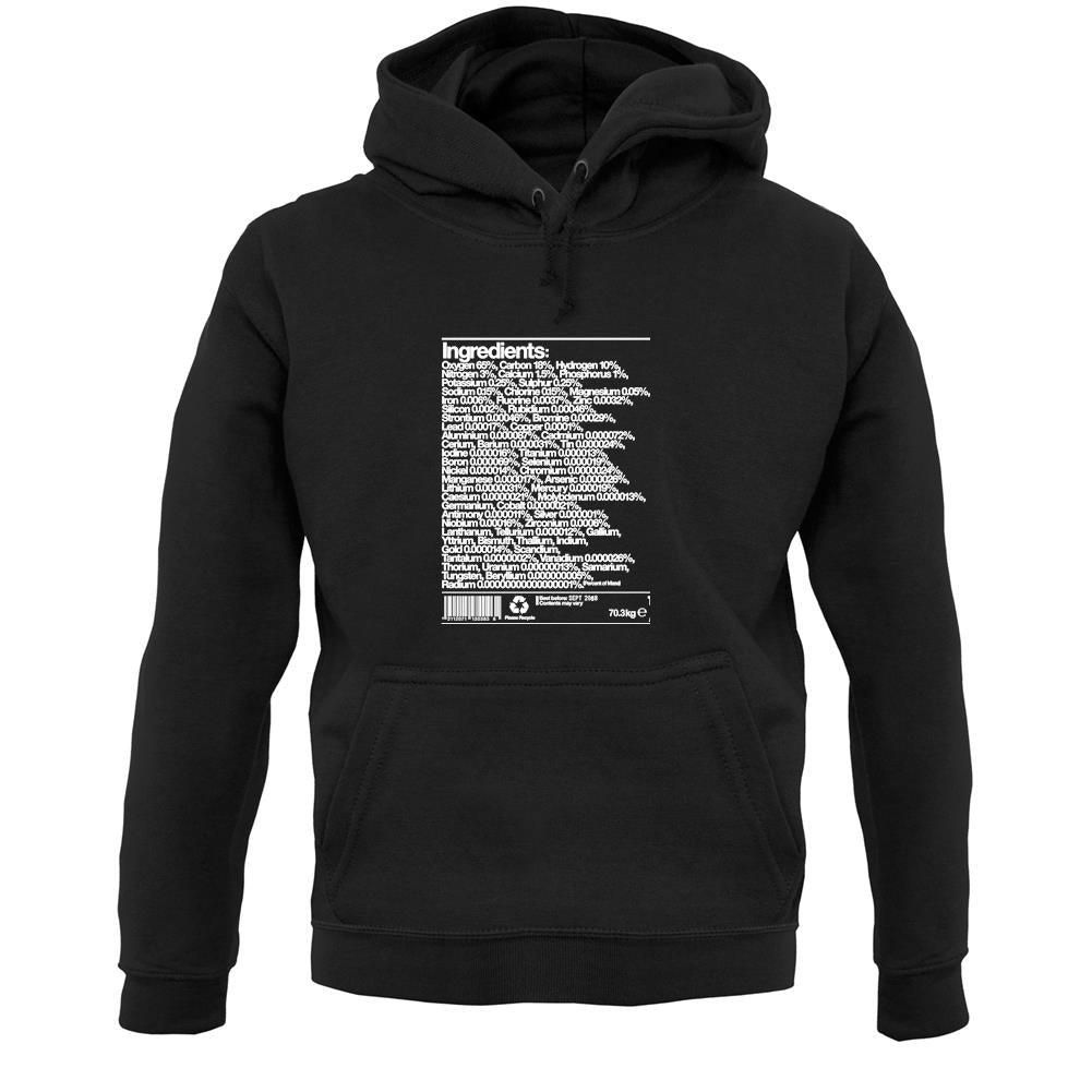 Human Ingredients Unisex Hoodie Human Ingredients Unisex Hoodie