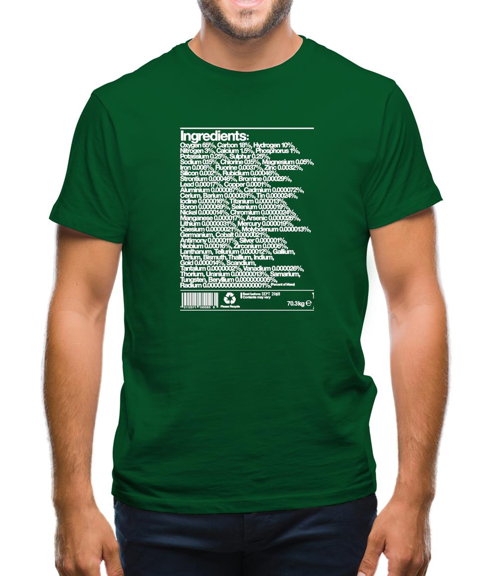Human Ingredients Mens T-Shirt Human Ingredients Mens T-Shirt