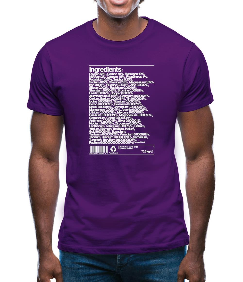 Human Ingredients Mens T-Shirt Human Ingredients Mens T-Shirt