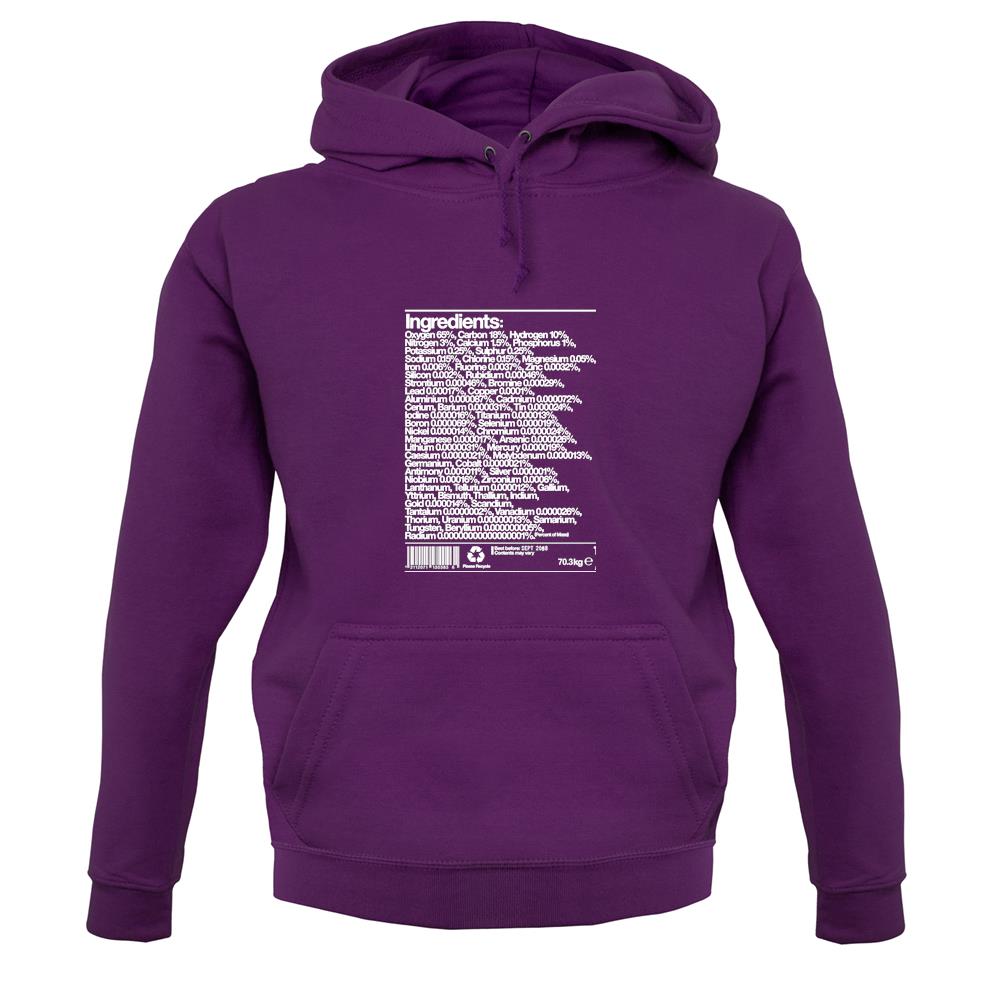 Human Ingredients Unisex Hoodie Human Ingredients Unisex Hoodie