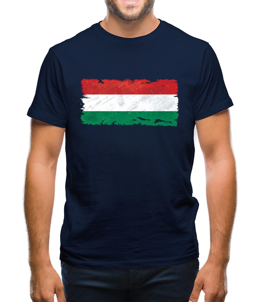Hungary Grunge Style Flag Mens T-Shirt Hungary Grunge Style Flag Mens T-Shirt