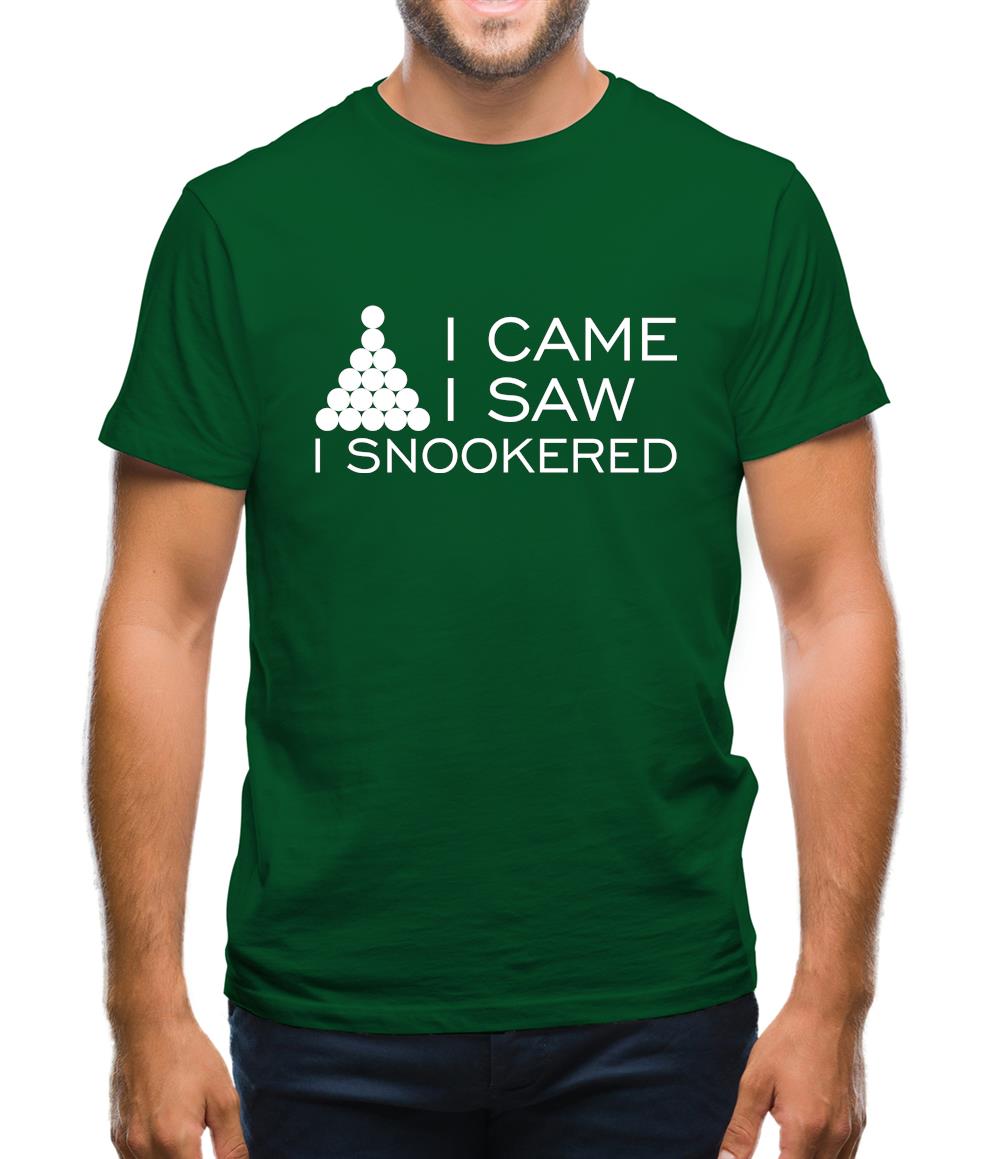 I Came I Saw I Snookered Mens T-Shirt I Came I Saw I Snookered Mens T-Shirt