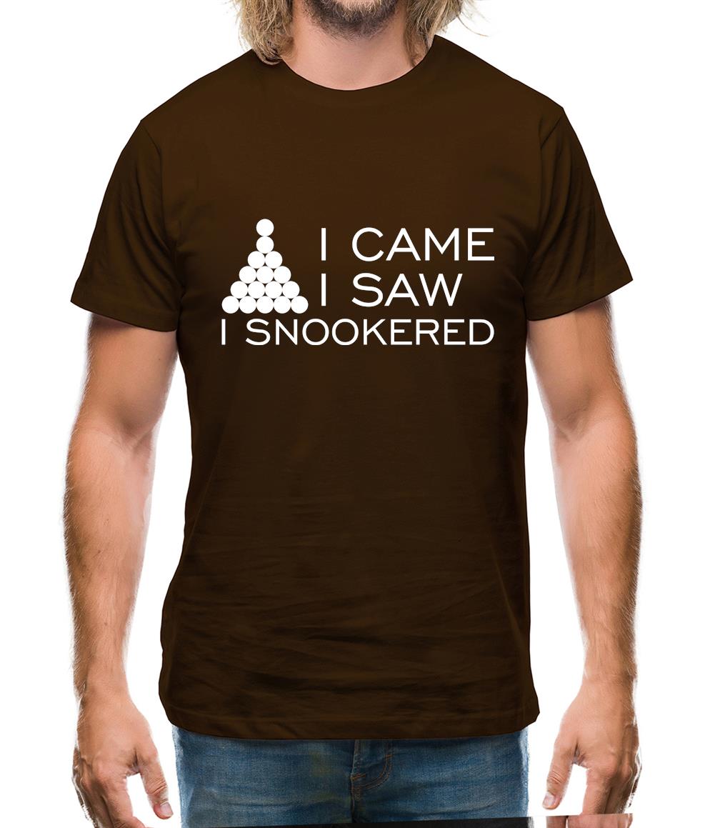I Came I Saw I Snookered Mens T-Shirt I Came I Saw I Snookered Mens T-Shirt