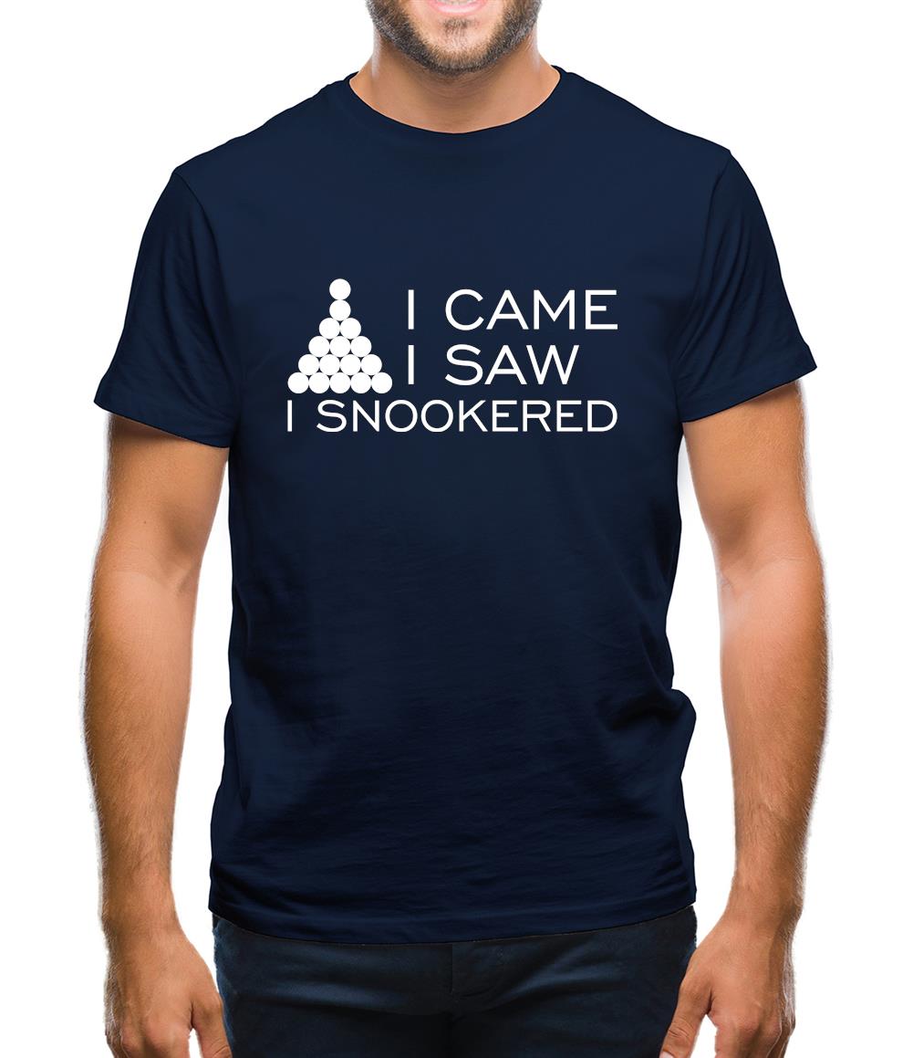 I Came I Saw I Snookered Mens T-Shirt I Came I Saw I Snookered Mens T-Shirt