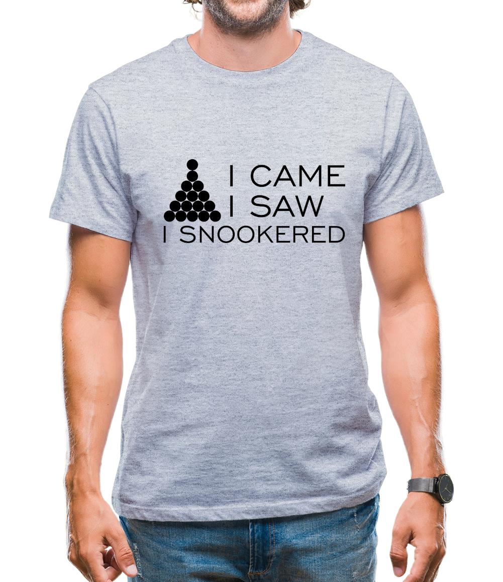 I Came I Saw I Snookered Mens T-Shirt I Came I Saw I Snookered Mens T-Shirt