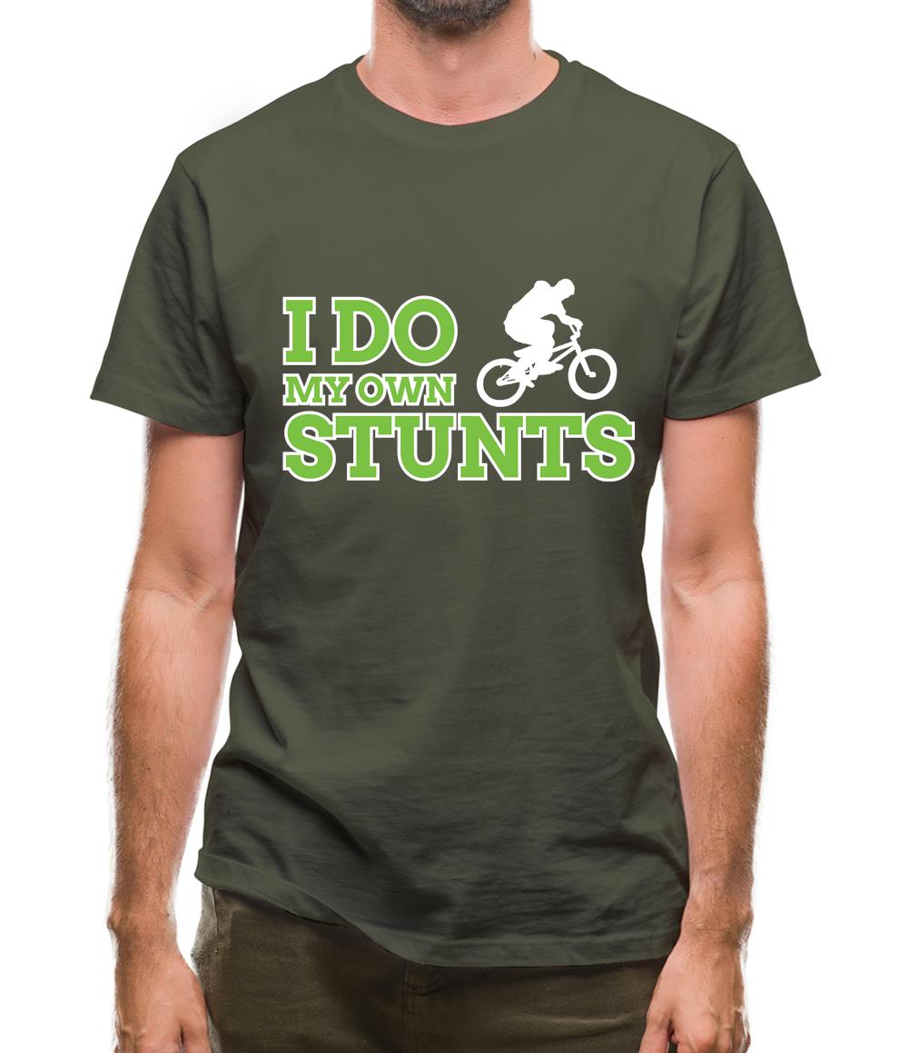 I Do My Own Stunts Bmx Mens T-Shirt I Do My Own Stunts Bmx Mens T-Shirt