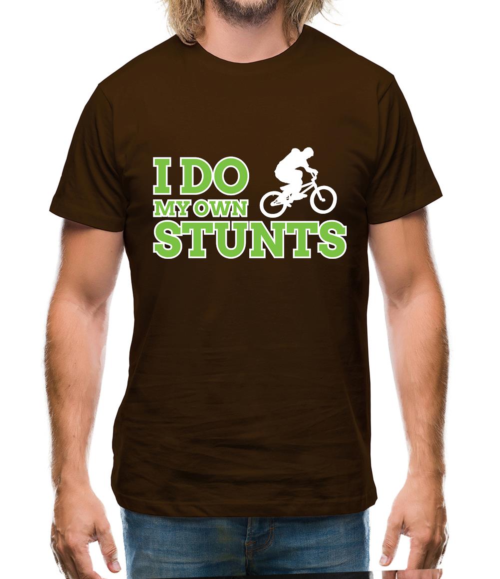 I Do My Own Stunts Bmx Mens T-Shirt I Do My Own Stunts Bmx Mens T-Shirt