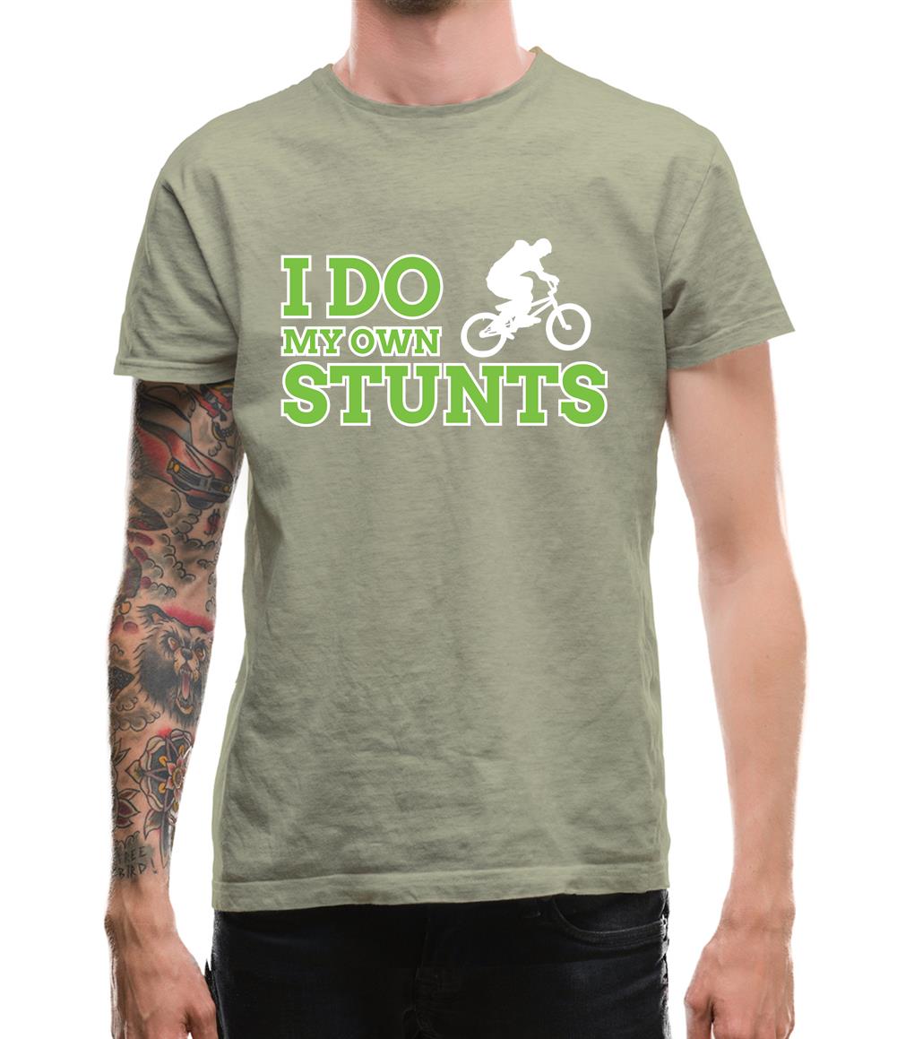 I Do My Own Stunts Bmx Mens T-Shirt I Do My Own Stunts Bmx Mens T-Shirt