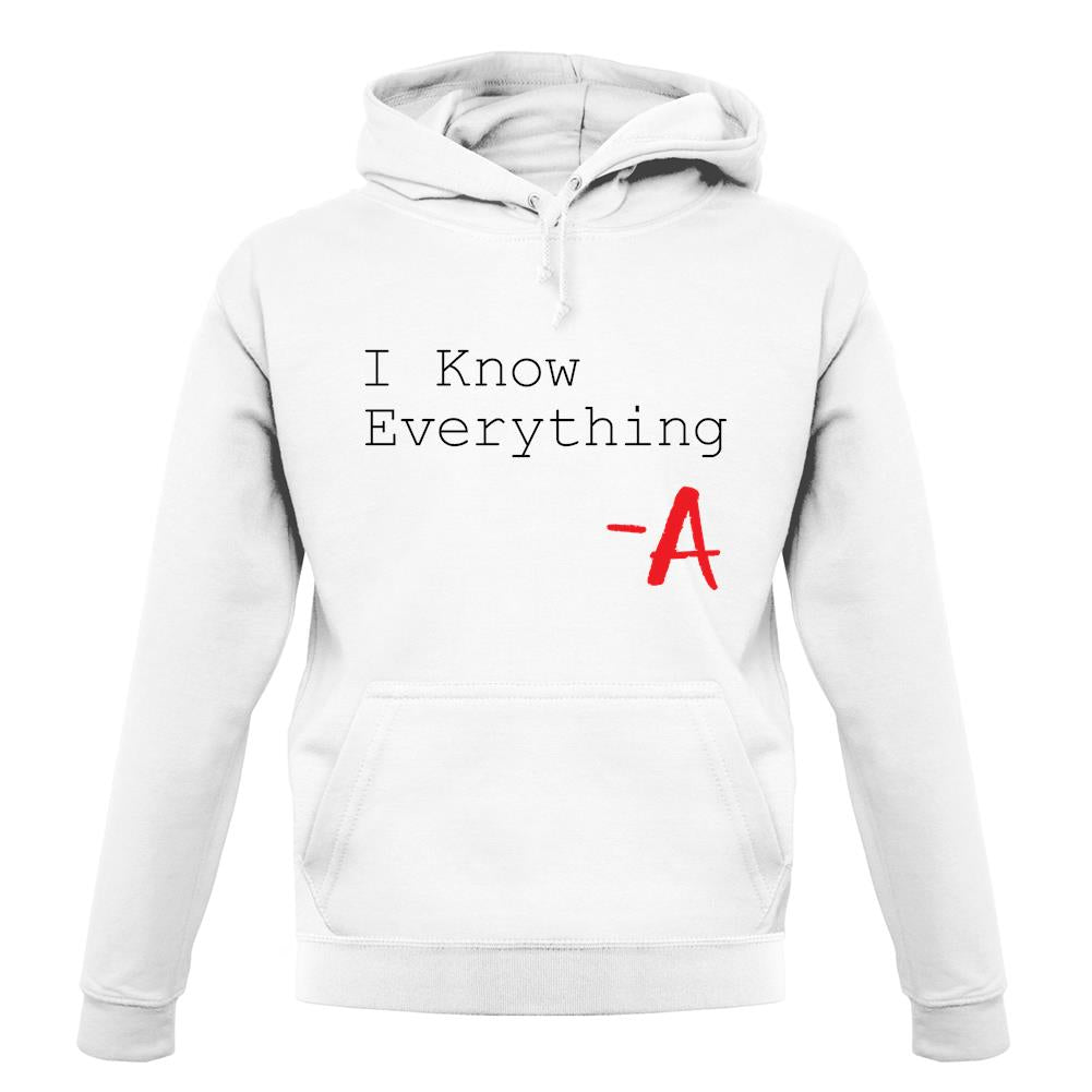 I Know Everything unisex hoodie I Know Everything unisex hoodie
