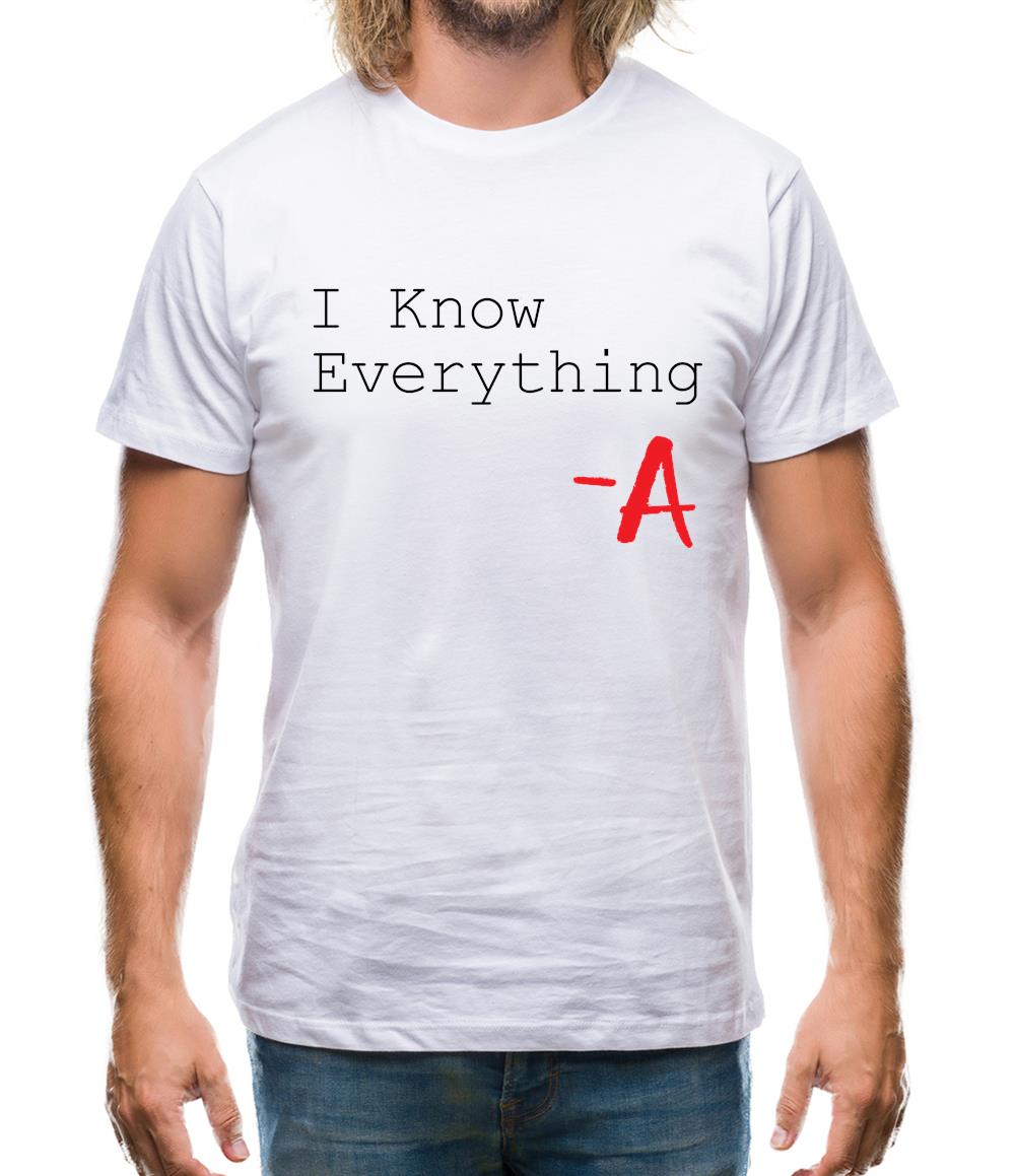 I Know Everything Mens T-Shirt I Know Everything Mens T-Shirt