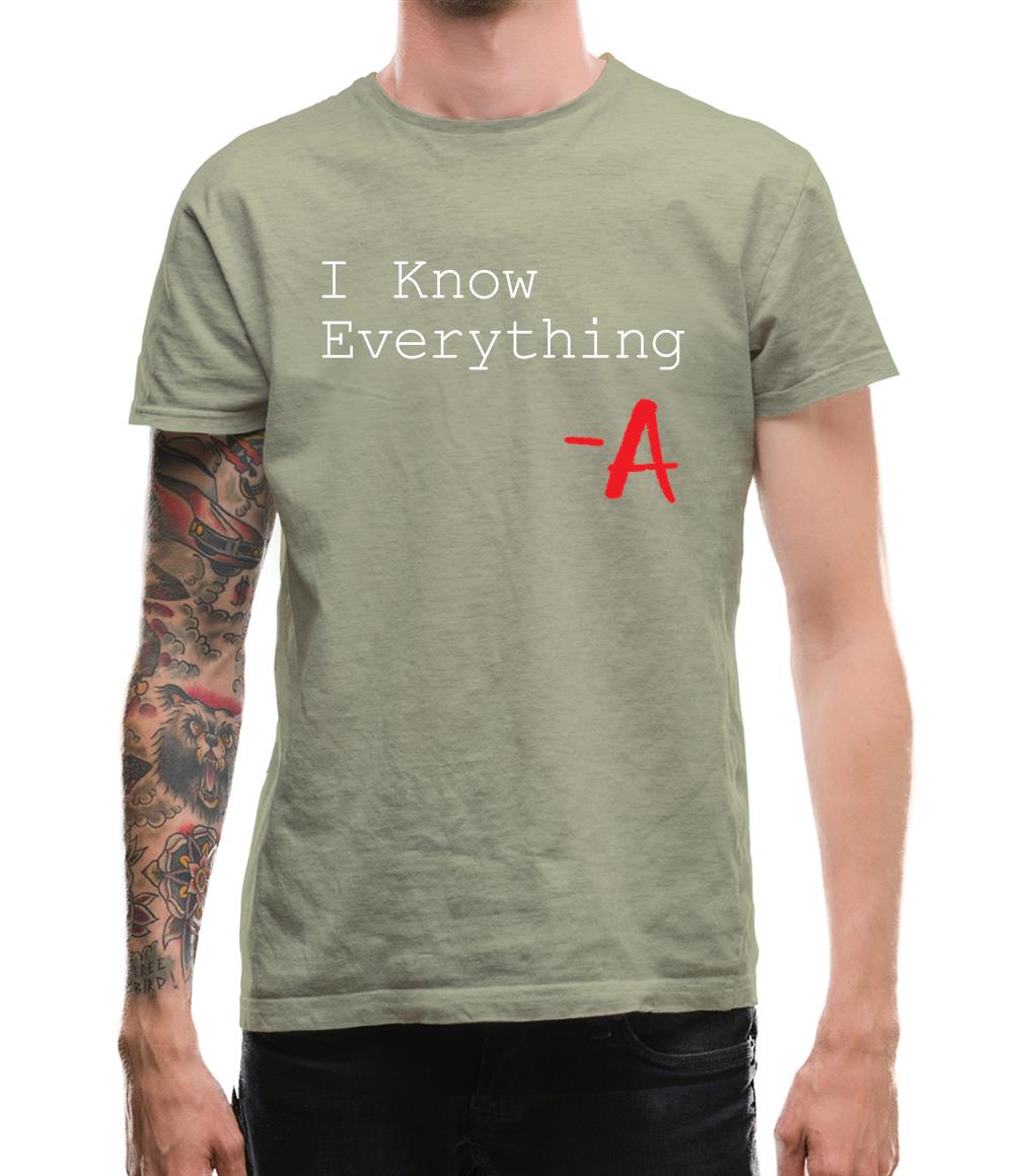 I Know Everything Mens T-Shirt I Know Everything Mens T-Shirt