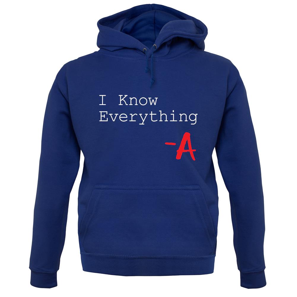 I Know Everything unisex hoodie I Know Everything unisex hoodie