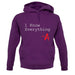 I Know Everything unisex hoodie I Know Everything unisex hoodie