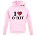 I Love 8-Bit unisex hoodie I Love 8-Bit unisex hoodie