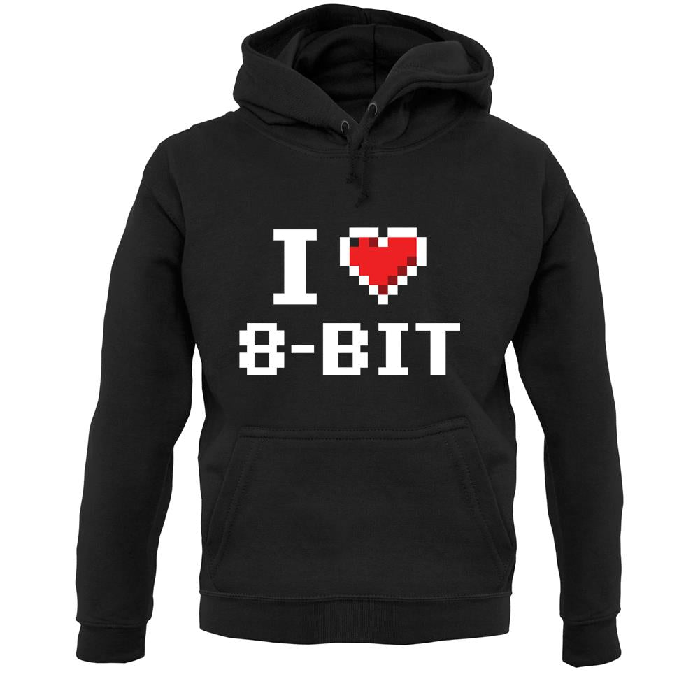 I Love 8-Bit Unisex Hoodie
