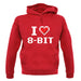 I Love 8-Bit unisex hoodie I Love 8-Bit unisex hoodie