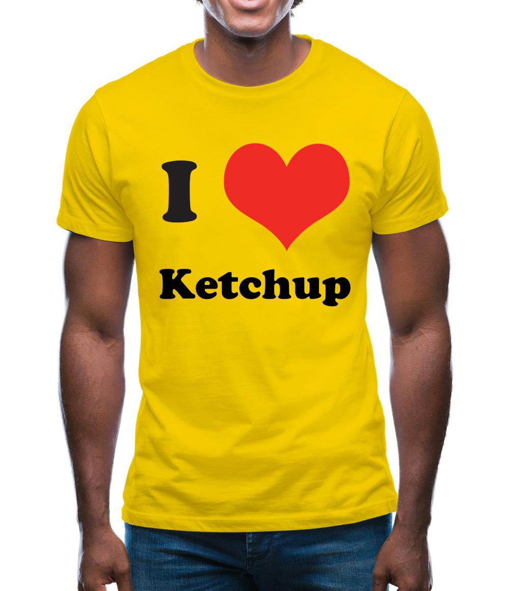 I Love Ketchup Mens T-Shirt I Love Ketchup Mens T-Shirt