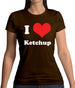 I Love Ketchup Womens T-Shirt I Love Ketchup Womens T-Shirt
