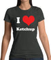 I Love Ketchup Womens T-Shirt I Love Ketchup Womens T-Shirt