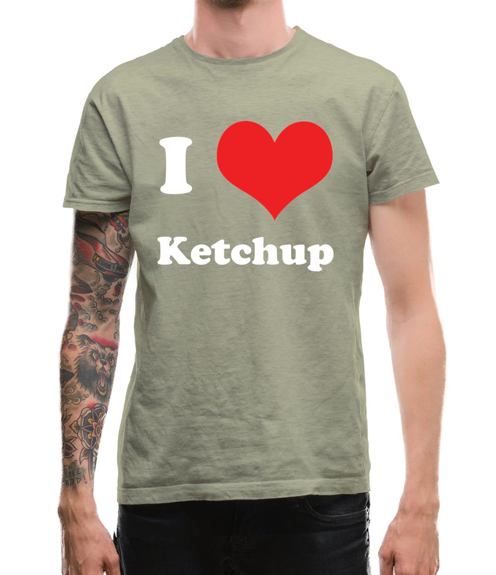 I Love Ketchup Mens T-Shirt I Love Ketchup Mens T-Shirt