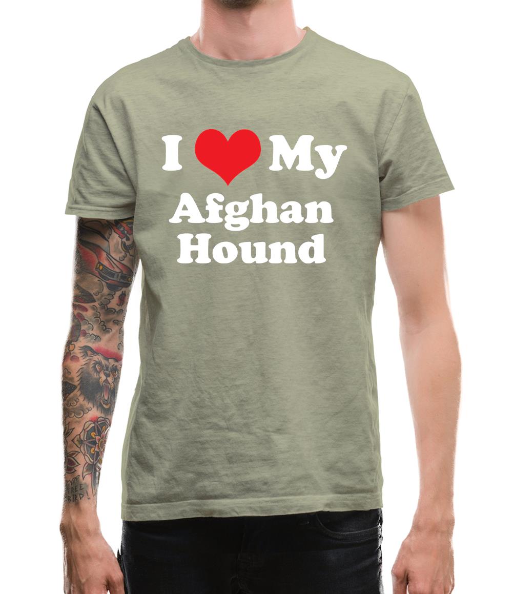 I Love My Afghan Hound Mens T-Shirt I Love My Afghan Hound Mens T-Shirt