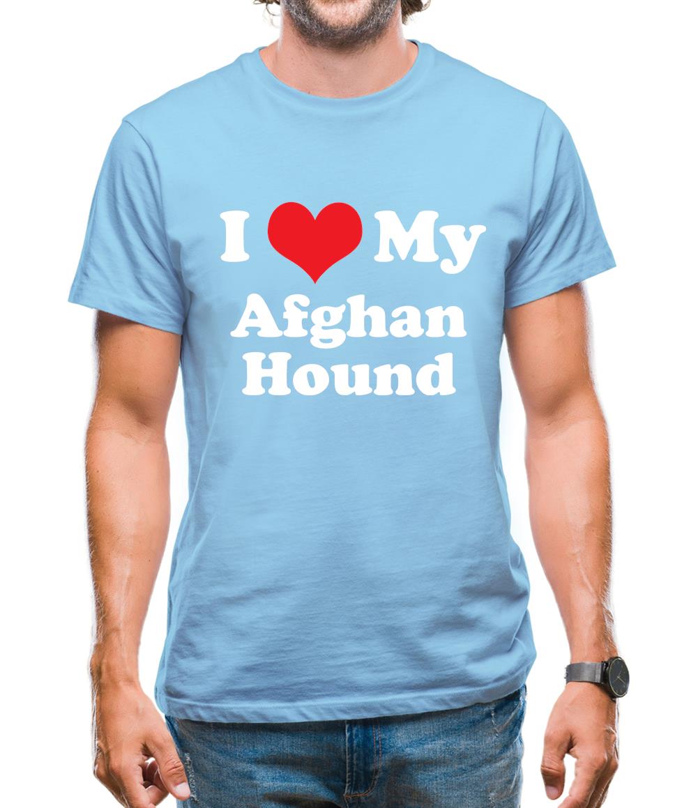 I Love My Afghan Hound Mens T-Shirt I Love My Afghan Hound Mens T-Shirt