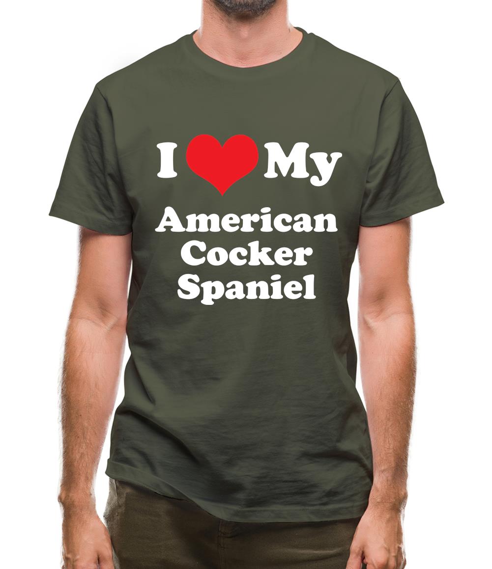 I Love My American Cocker Spaniel Mens T-Shirt I Love My American Cocker Spaniel Mens T-Shirt
