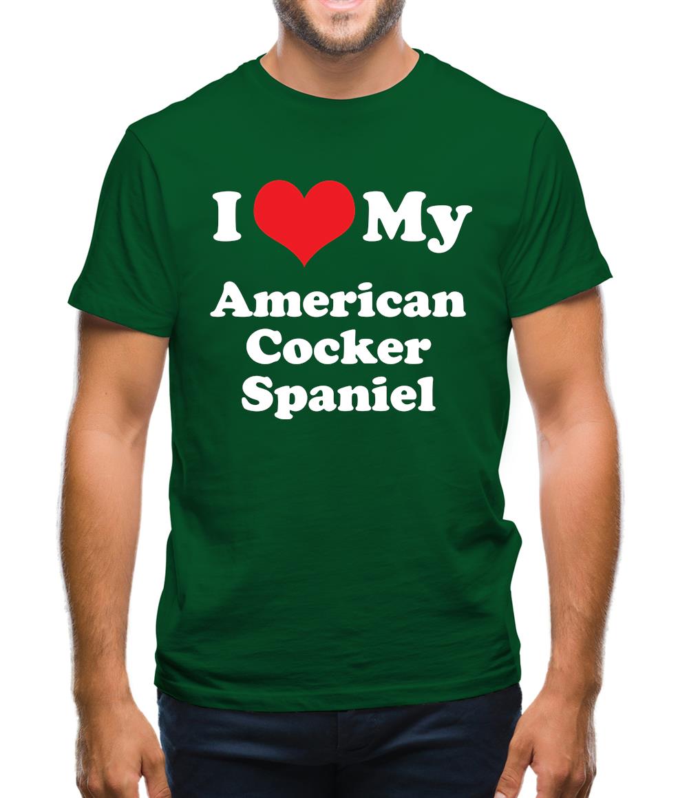 I Love My American Cocker Spaniel Mens T-Shirt I Love My American Cocker Spaniel Mens T-Shirt