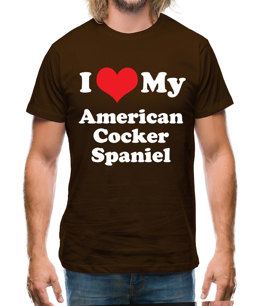 I Love My American Cocker Spaniel Mens T-Shirt I Love My American Cocker Spaniel Mens T-Shirt