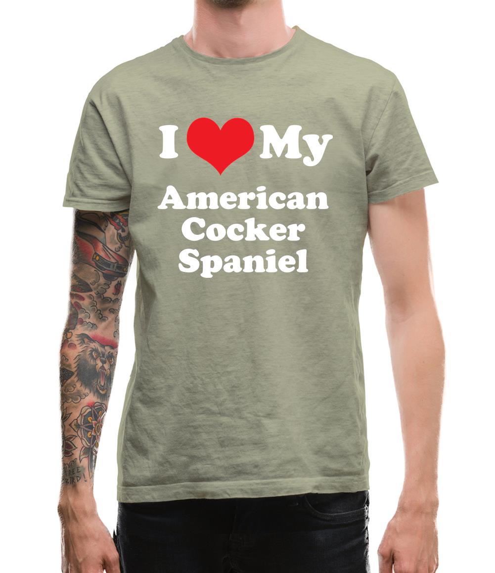 I Love My American Cocker Spaniel Mens T-Shirt I Love My American Cocker Spaniel Mens T-Shirt