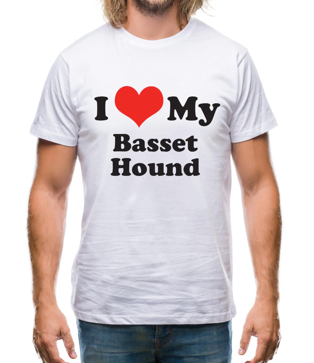 I Love My Basset Hound Mens T-Shirt I Love My Basset Hound Mens T-Shirt