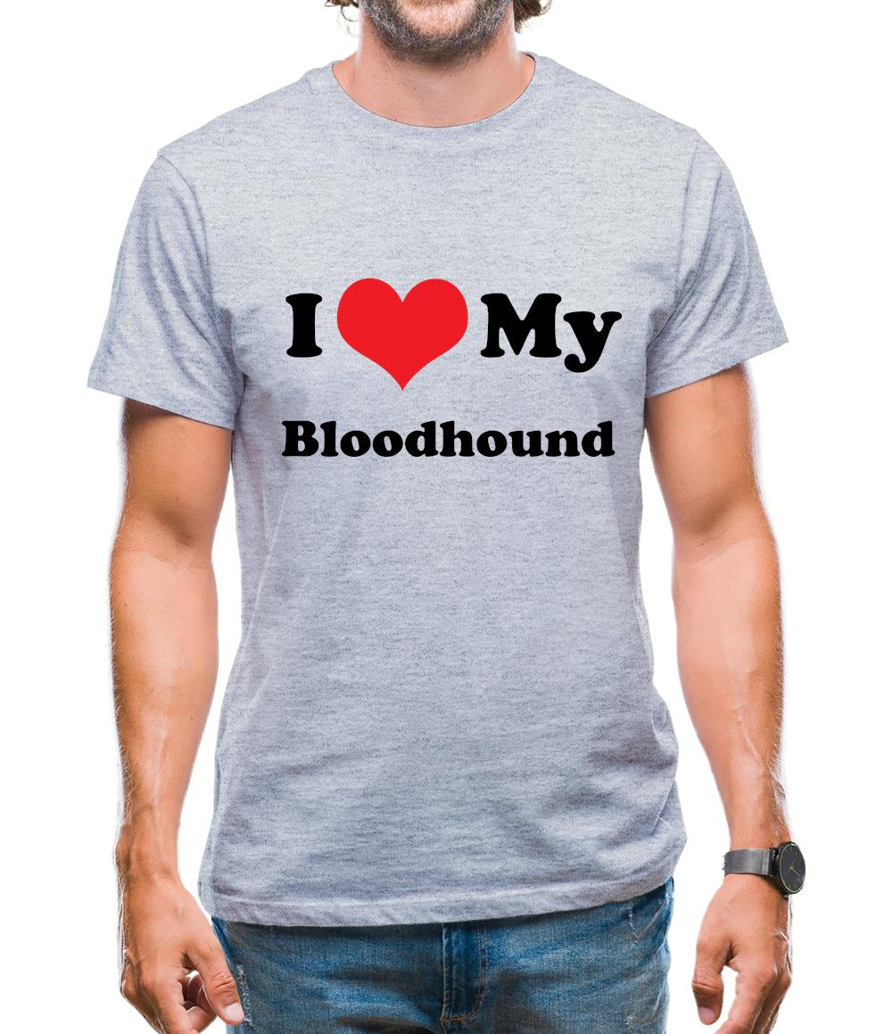 I Love My Blood Hound Mens T-Shirt I Love My Blood Hound Mens T-Shirt