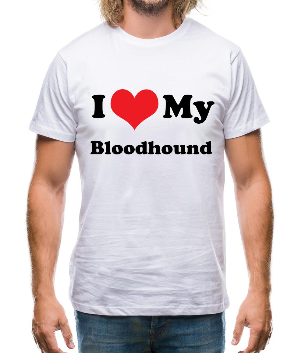 I Love My Blood Hound Mens T-Shirt I Love My Blood Hound Mens T-Shirt