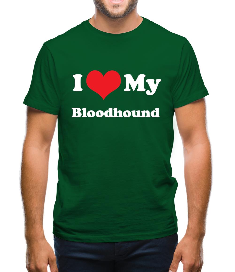 I Love My Blood Hound Mens T-Shirt I Love My Blood Hound Mens T-Shirt
