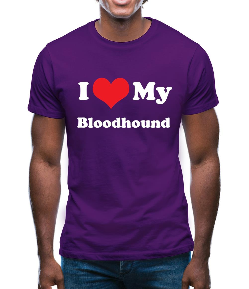 I Love My Blood Hound Mens T-Shirt I Love My Blood Hound Mens T-Shirt