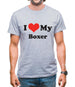 I Love My Boxer Mens T-Shirt I Love My Boxer Mens T-Shirt