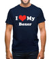 I Love My Boxer Mens T-Shirt I Love My Boxer Mens T-Shirt