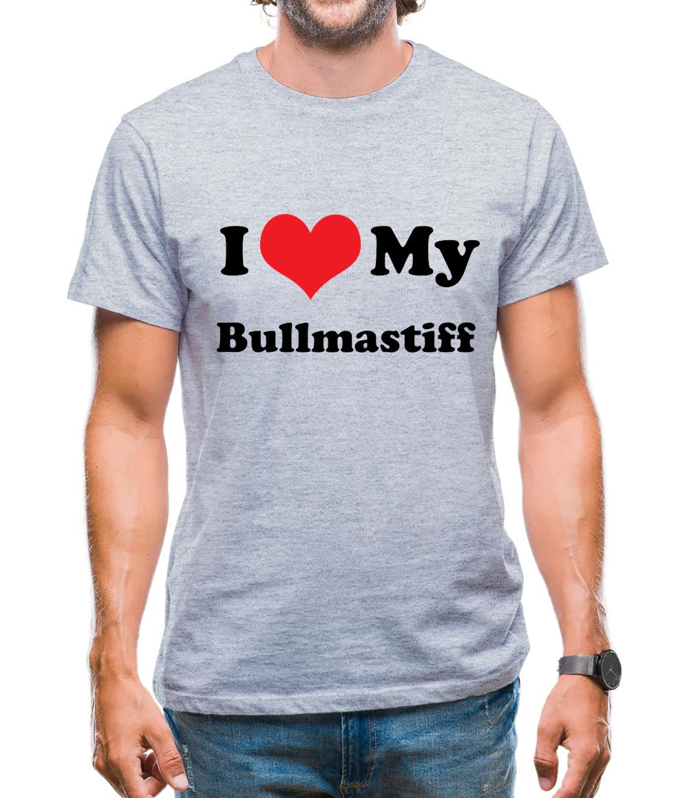 I Love My Bullmastiff Mens T-Shirt I Love My Bullmastiff Mens T-Shirt