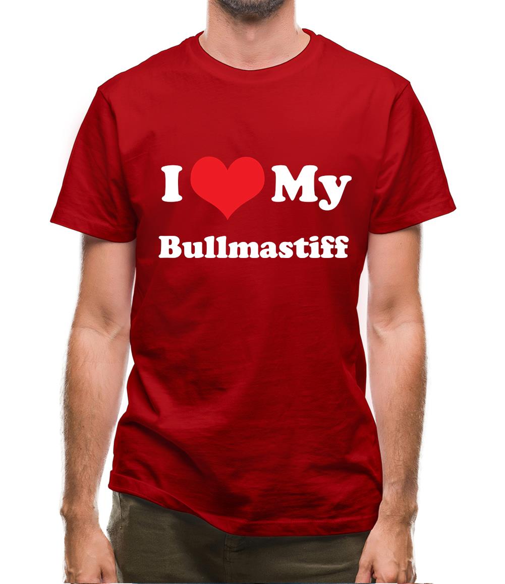 I Love My Bullmastiff Mens T-Shirt I Love My Bullmastiff Mens T-Shirt