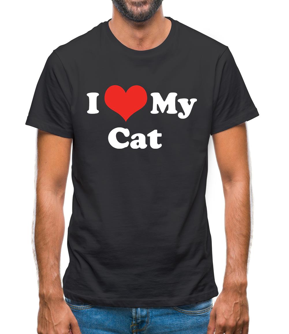I Love My Cat Mens T-Shirt I Love My Cat Mens T-Shirt