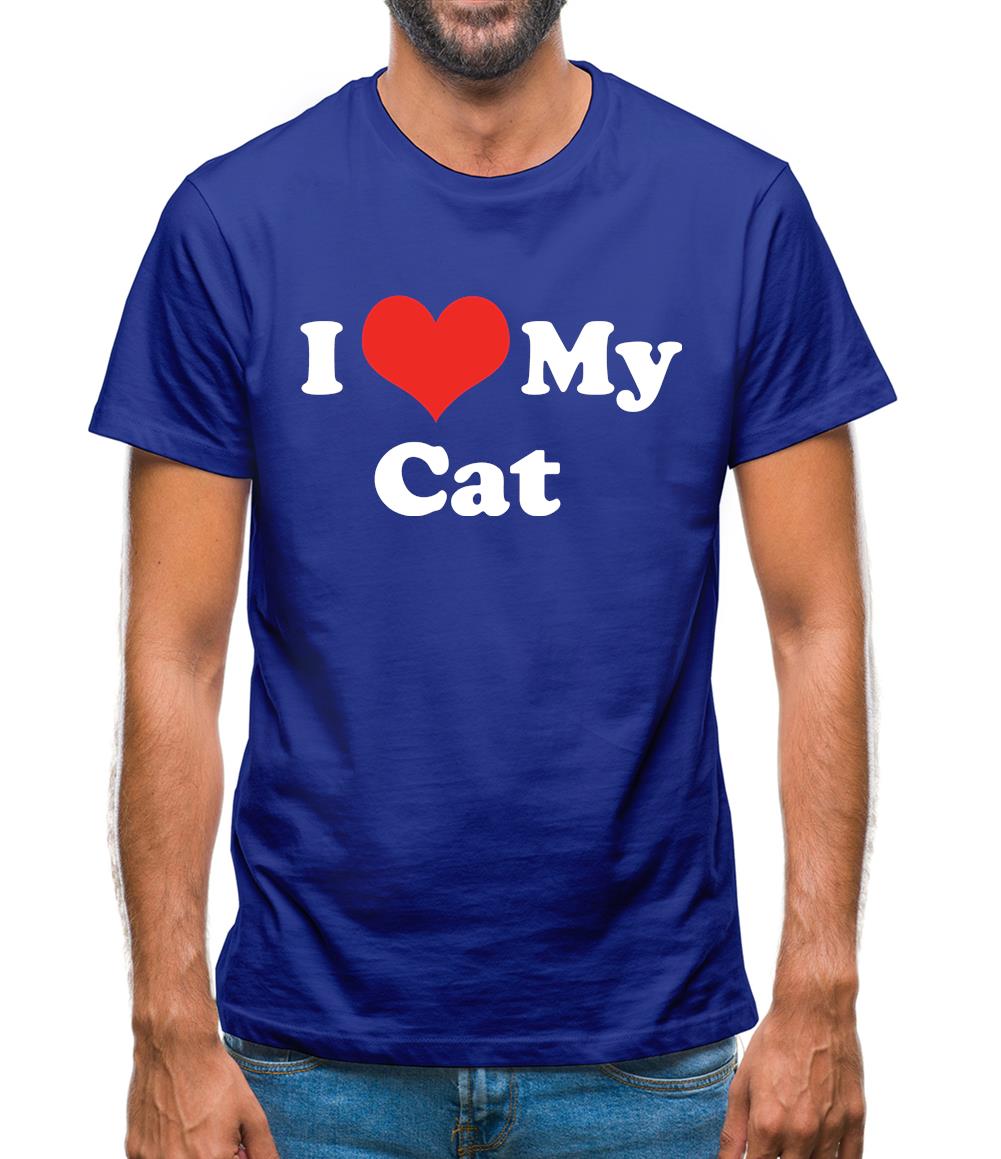 I Love My Cat Mens T-Shirt I Love My Cat Mens T-Shirt